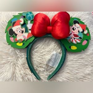 Happy Holidays Light Up Minnie Ears